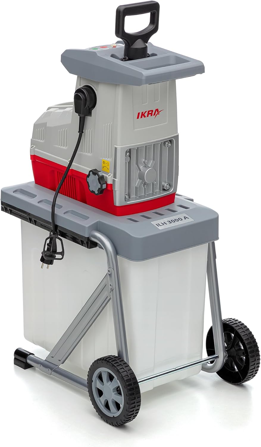 Elektro Gartenhäcksler Walzenhäcksler ILH 3000 A, leise robust wartungsarm, 3000W, Aststärke bis 44mm
