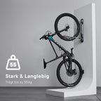ProFlex Wide Fahrrad-Wandhalterung - Vertikal Klappbar für E-Bikes, MTB, Gravelbikes - Platzsparende Aufbewahrung - 2er Pack