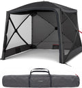 Faltbarer Pop Up Pavillon 2x2m mit Schnellaufbau & UV-Schutz - wasserabweisender Camping Pavillon mit Sturmleinen & robusten Stahlheringen