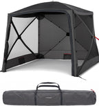 Faltbarer Pop Up Pavillon 2x2m mit Schnellaufbau & UV-Schutz - wasserabweisender Camping Pavillon mit Sturmleinen & robusten Stahlheringen