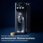 Fusion Air Auftisch-Osmoseanlage, ohne Installation, Heißwasserspender, Filterung + Mineralien, 3x UV-C LED, Abwasser 2:1, TÜV-zertifiziert
