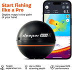 Smart Sonar Pro+ 2 Fischfinder Echolot – mit Tiefenmesser und GPS-Sender | für Kajak, Boot oder Eisangeln