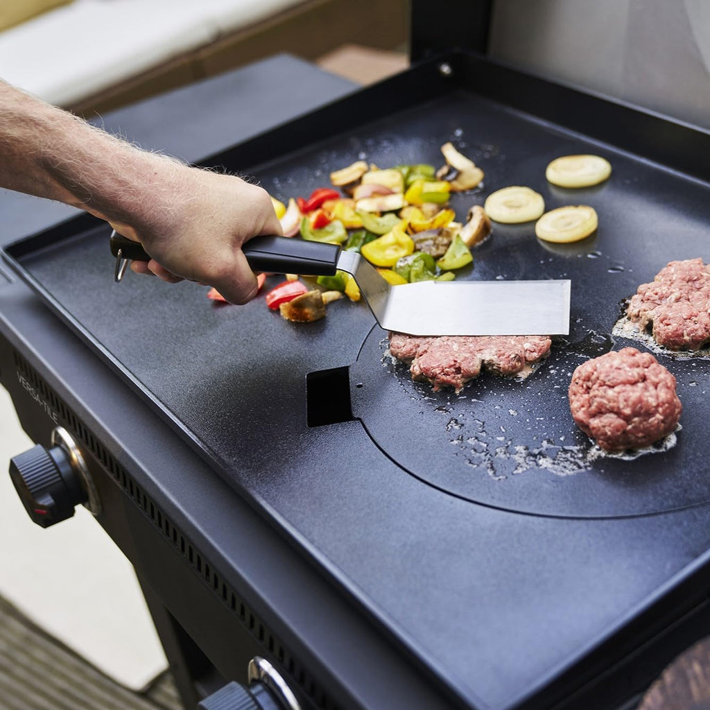 Griddle-Gasgrill Plancha Versa-Tile - 3-in-1 System: Griddle, Grill & Pizzaofen, 2-Zonen