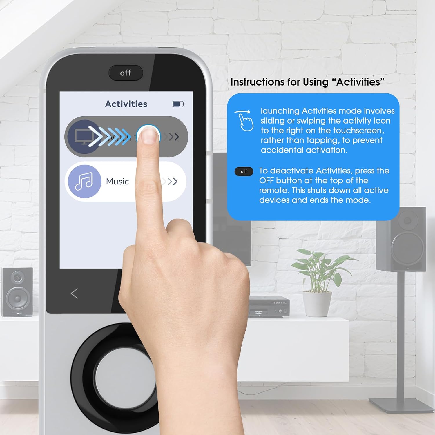 Universal Fernbedienung X2 mit Hub und Ladestation, Touchscreen, anpassbare Ein-Tasten-Steuerung, steuert bis zu 60 IR-/Bluetooth-/WLAN-Geräte