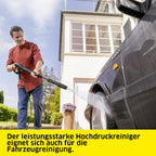 Hochdruckreiniger K 5 FJ, 145 bar, 500 l/h, 40 m²/h, Wasserfilter, 6,3 kg, HD-Pistole, Dreckfräser, Vario Power Jet, Schaumdüse