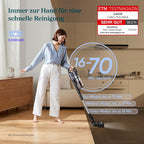 Kabelloser Staubsauger, 100㎡ Laufzeit, 99,99% HEPA-Filter, Selbststehend, Anti Tangle, für Tierhaare/Teppich/Hartböden/Auto - LVAC-200 MAX