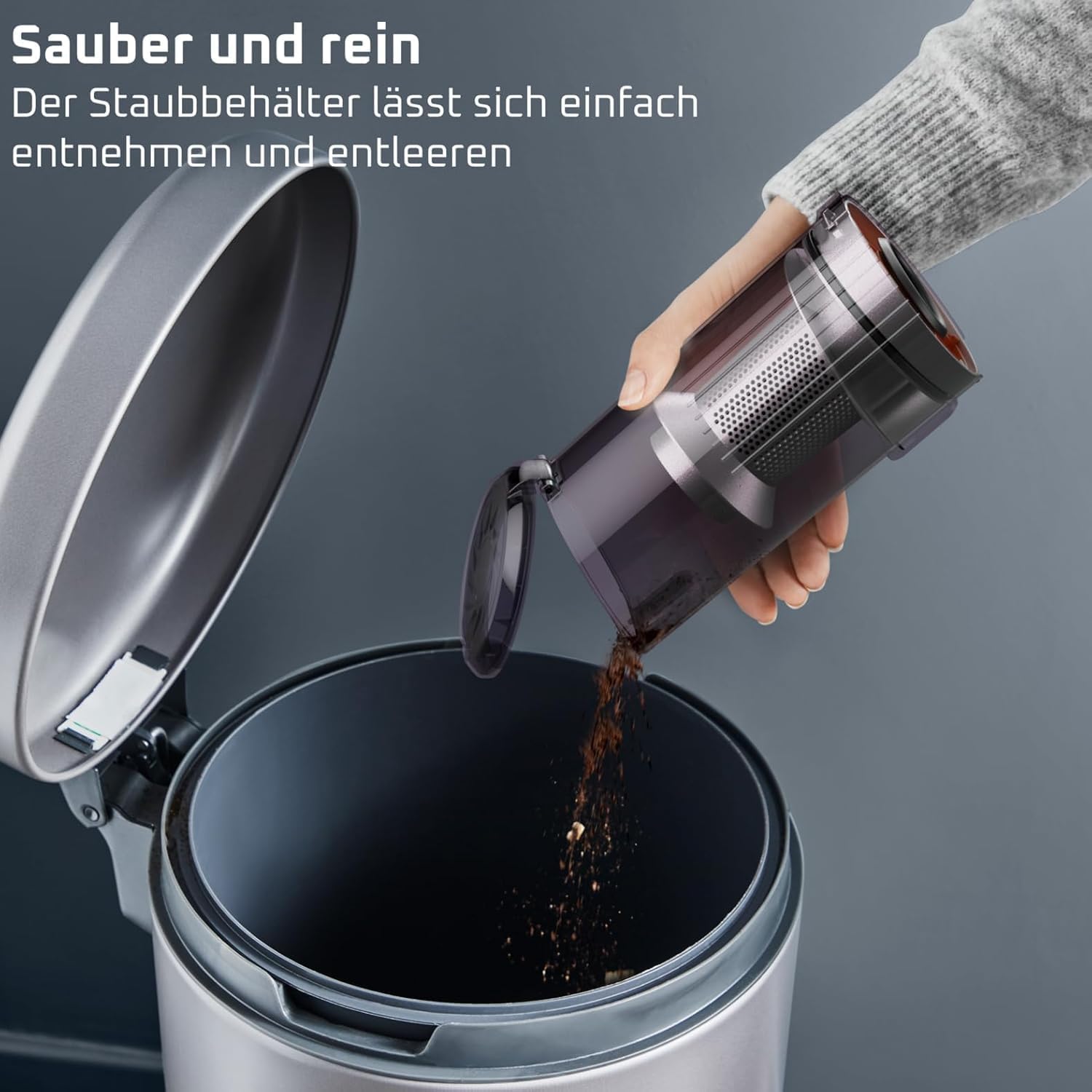 X-Force Flex 13.60 Kabelloser Akku-Staubsauger Allergiker-Modell, 150 Air Watt, 60 Min Laufzeit, Flex-Gelenk, Tiefe Reinigung, Made in France
