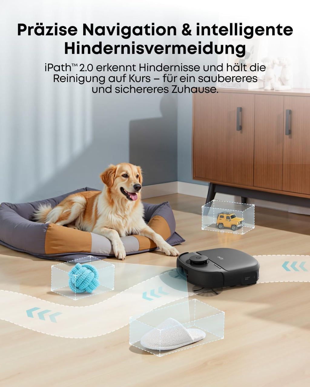 Saug- und Wischroboter C28 5-in-1 mit selbstreinigender HydroJet-Wischrolle, 15.000Pa Turbo-Saugkraft, Anti-Verheddern, KI-Hindernisvermeidung
