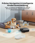 Saug- und Wischroboter C28 5-in-1 mit selbstreinigender HydroJet-Wischrolle, 15.000Pa Turbo-Saugkraft, Anti-Verheddern, KI-Hindernisvermeidung