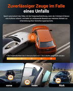 N4S 3-Kanal Dashcam 2.7K+2.5K+1440P Vorne Hinten Innen, STARVIS 2 HDR Nachtsicht, 5GHz WLAN GPS, 24h Parküberwachung G-Sensor, Max 1TB, CPL optional