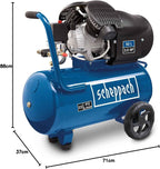 Druckluft Kompressor HC53DC | 2200W | 50L Kessel | 10bar | 412 L/min | Druckminderer | ölgeschmiert | Doppelzylinder