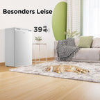 RCD133WH3(E) Kühlschrank 131L ohne Gefrierfach, Inverter-Kompressor, Obst-Gemüsefach, 84.5x55.3cm, 72kWh/Jahr, Temperaturregelung, verstellbare Füße