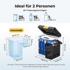 CRH20 20L Kompressor Kühlbox mit Akku 240Wh, tragbar 12/24/230V, App-Steuerung, IPX4 Mini-Kühlschrank für Camping Reisen Boot Angeln, -20~20°C (2026 Neu)