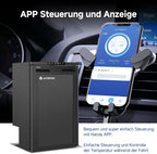 83L Kompressor Kühlbox mit APP-Steuerung, 12/24V DC, LED-Leuchten, bis -20°C – ideal für Auto, LKW, Boot, Wohnmobil, Camping und Reisen