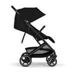 Gold Kinderwagen BEEZY mit Ergonomischer Liegeposition, Ab Geburt bis 4 Jahre (max. 22 kg), Kompakt faltbar, Einhand-Gurtsystem, Magic Black