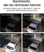 S4 kabellose Solar-Outdoor-Kamera, 4K UHD, 3-Linsen-PTZ, 360° Auto-Tracking, 8x Hybridzoom, Farbnachtsicht, kompatibel mit HomeBase S380