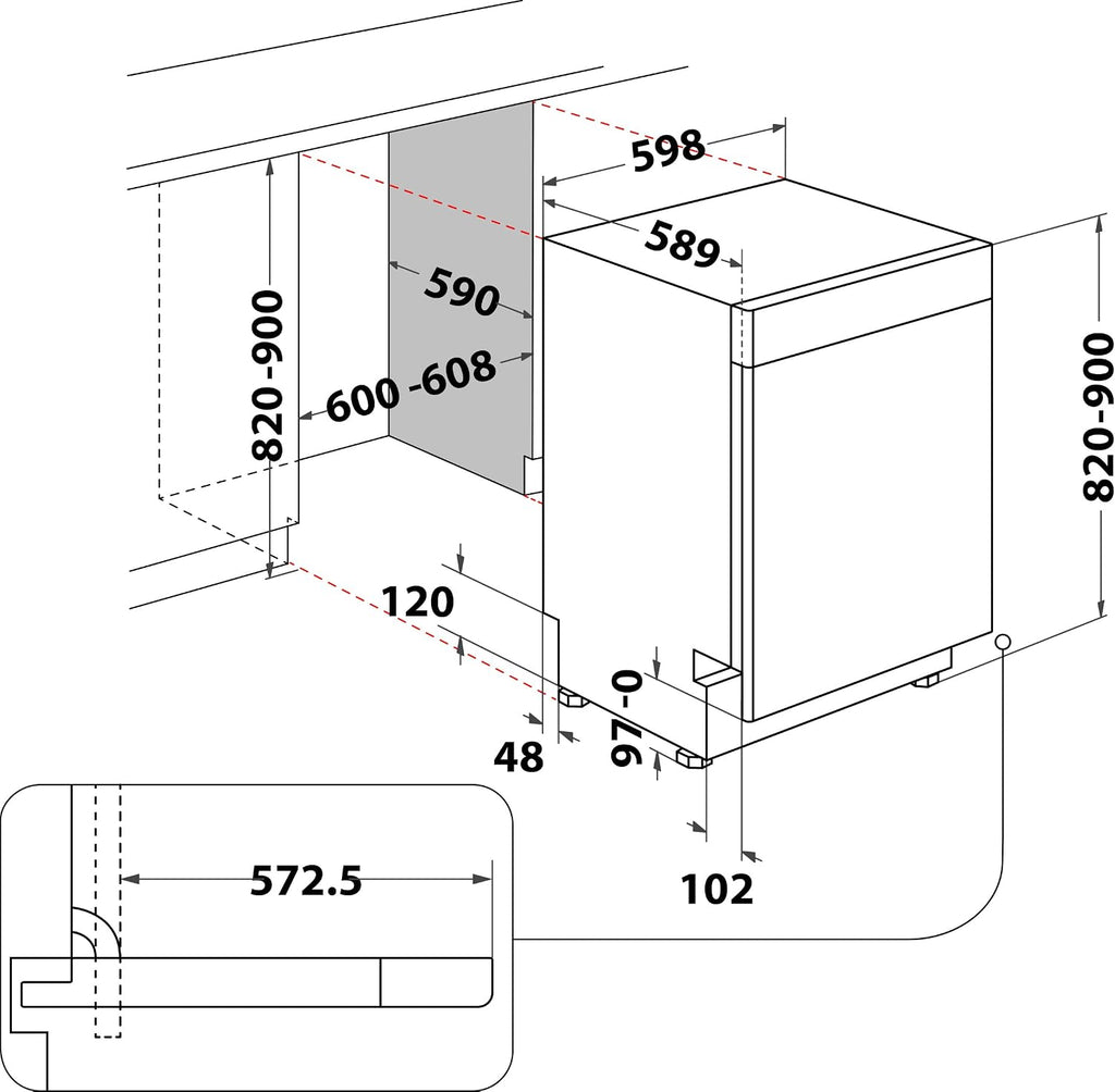 BK4UB14BN7A0X Unterbau-Geschirrspüler 60 cm, ActiveDry mit automatischer Türöffnung, Startzeitvorwahl, MultiZone, Besteckschublade flexibel beladbar