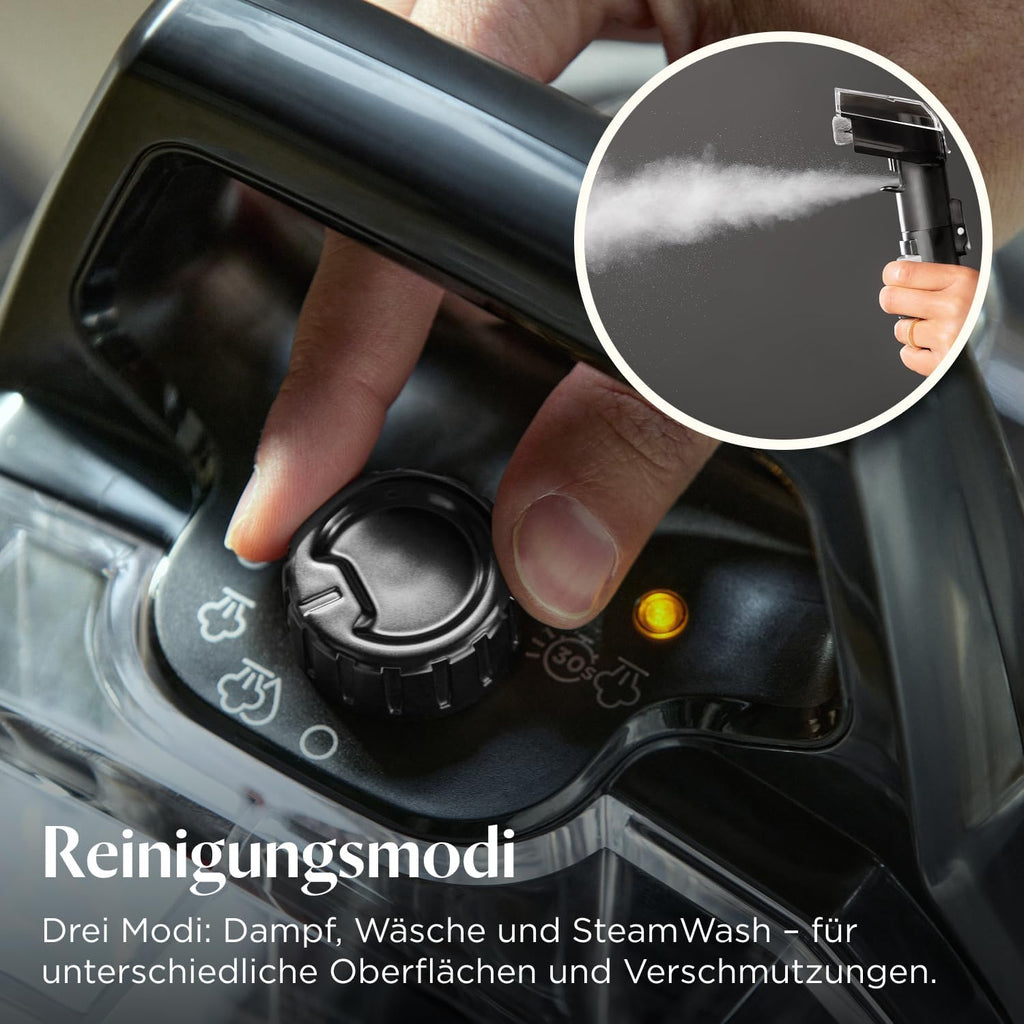 SpotClean HydroSteam Polster- und Teppichreiniger mit HydroSteam Dampf- & Nasssauger, 1000W Motor, für Teppiche, Polster, Auto, Modell 3689N