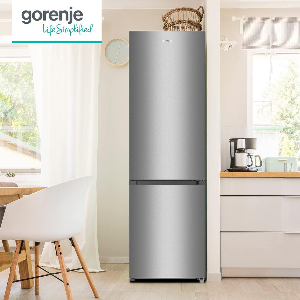 RK 4182 PS4 Kühl-Gefrier-Kombination, Höhe 180 cm, Kühlen 198 L, Gefrieren 66 L, Gemüsefach, 39 dB, LED Beleuchtung, HxBxT: 180x55x55,7 cm, Grau
