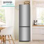 RK 4182 PS4 Kühl-Gefrier-Kombination, Höhe 180 cm, Kühlen 198 L, Gefrieren 66 L, Gemüsefach, 39 dB, LED Beleuchtung, HxBxT: 180x55x55,7 cm, Grau