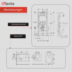Duofix Basic Vorwandelement + Wand WC Dalia Weiß spülrandlos Tornado Spülsystem + WC-Sitz Absenkautomatik + Bedienplatte Delta 25 weiß - Komplettset