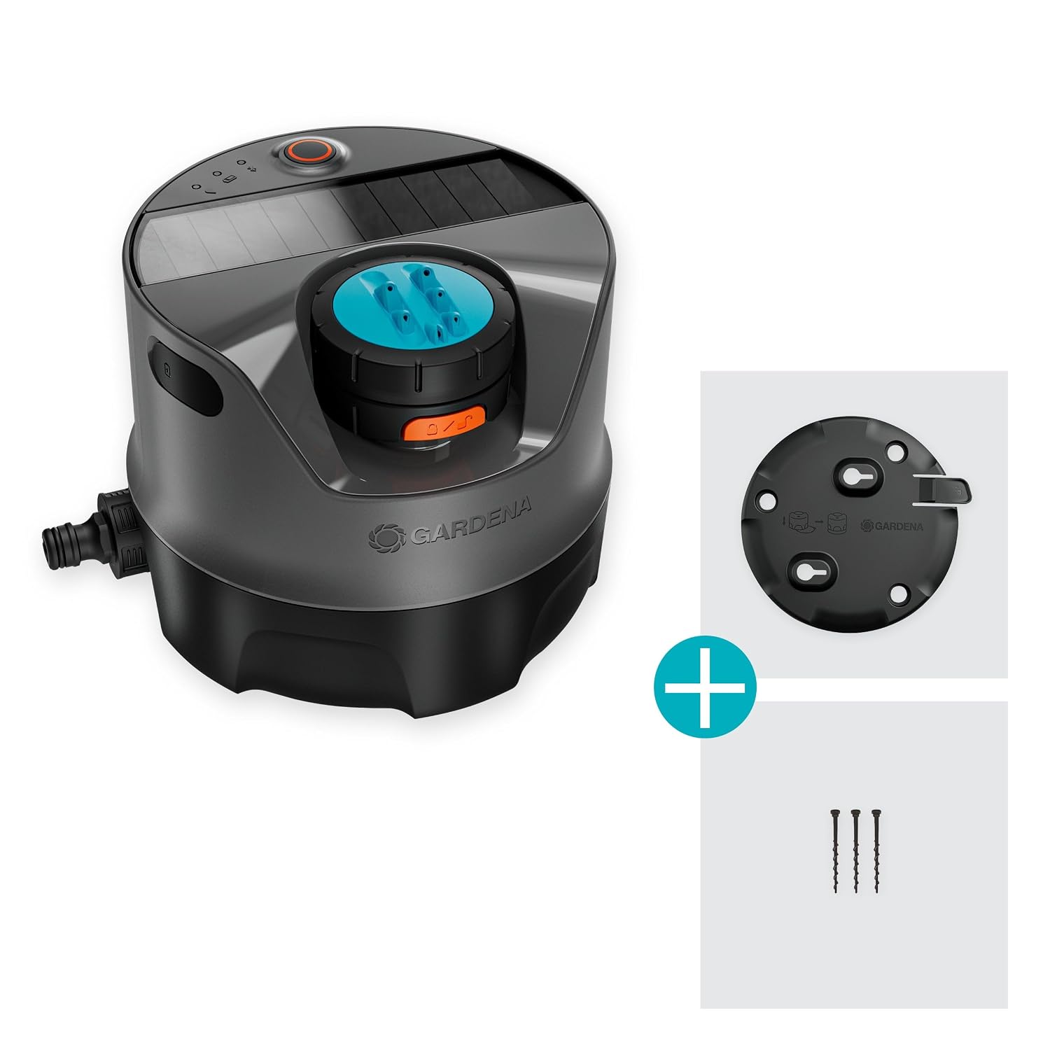 AquaPrecise Bewässerungssystem für Rasen bis 320 m², solarbetrieben, gleichmäßige Verteilung, Bluetooth, einfache Montage, für jeden Garten (16000-20)