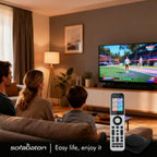 Universal Fernbedienung X2 mit Hub und Ladestation, Touchscreen, anpassbare Ein-Tasten-Steuerung, steuert bis zu 60 IR-/Bluetooth-/WLAN-Geräte