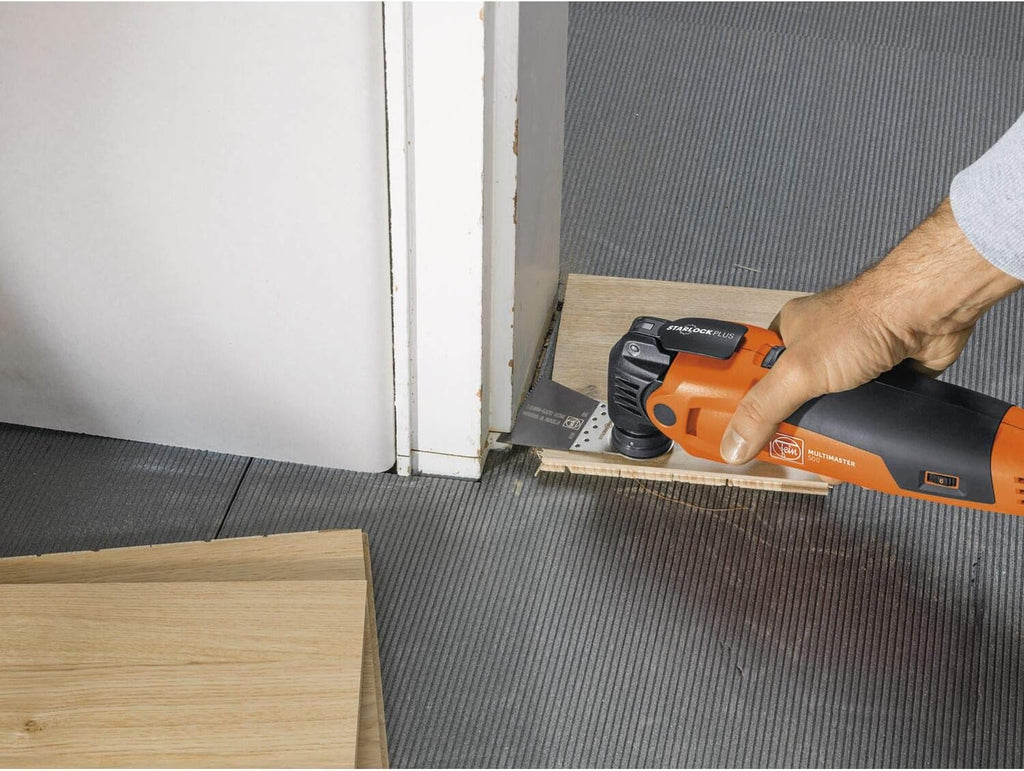Multimaster MM 500 Plus Top EDITION – MultiTool für Ausbau/Renovierung, 62 Zubehör, Sägen/Schleifen/Schneiden/Fliesen trennen u.v.m.