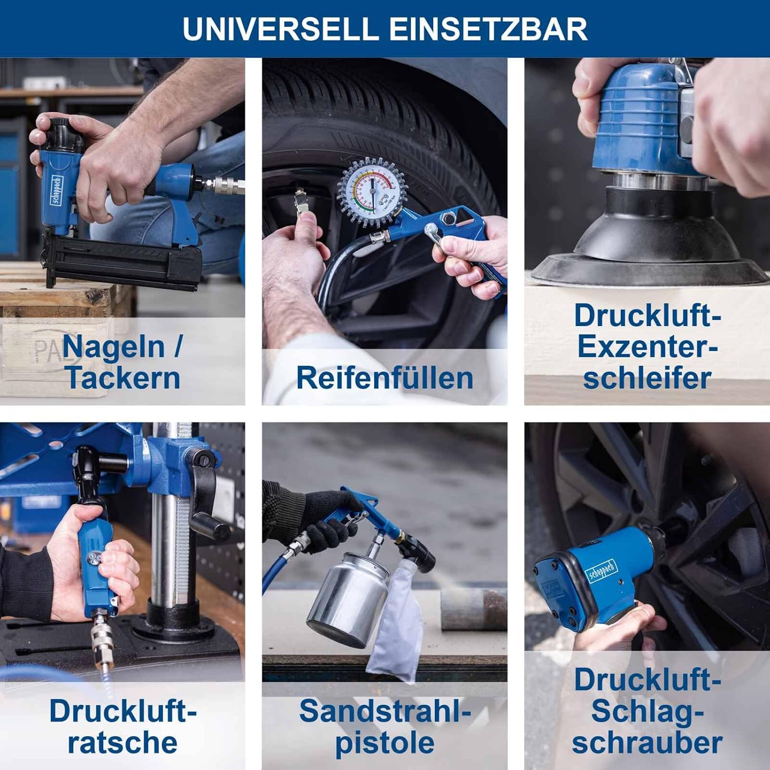 Druckluft Kompressor HC53DC | 2200W | 50L Kessel | 10bar | 412 L/min | Druckminderer | ölgeschmiert | Doppelzylinder