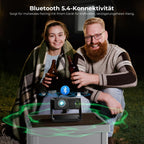 Mini Beamer 4K Native 1080P, 28000 Lumen, WLAN 6, Bluetooth, Elektrischer Fokus, 4D Keystone, Kompatibel mit Netflix, Heimkino & Outdoor