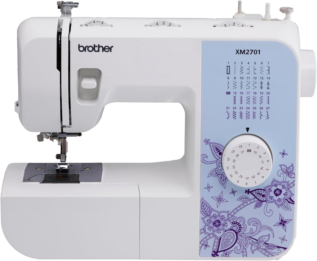 XM2701S Exklusive Edition Nähmaschine mit 27 Nähprogrammen, Freiarm, Automatischer Einfädler, ideal für Jeans und mehr