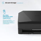 iX2500 Schwarz Dokumentenscanner – Ultraschneller Duplex-Scanner, 45 S./Min., 100-Blatt-ADF, 600 DPI, 5" Touchscreen, WLAN/Bluetooth/USB