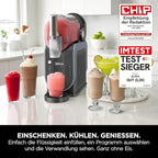 SLUSHi Maschine für Slush, Eis-Cocktails, Frappé, Milchshakes & gefrorenen Saft - WhisperChill-Technologie - 1,9 L - Blau/Grau FS301EU