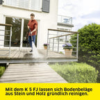 Hochdruckreiniger K 5 FJ, 145 bar, 500 l/h, 40 m²/h, Wasserfilter, 6,3 kg, HD-Pistole, Dreckfräser, Vario Power Jet, Schaumdüse