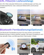 A229 Pro 4K+2K Dual STARVIS 2, HDR, Front+Rück-Dashcam, Sprachsteuerung/-ausgabe, 5GHz Wi-Fi, GPS+CPL, Super Nachtsicht 2.0, bis 512GB