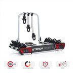 022685 Fahrradträger Strada Sport 3, Kupplungsträger, für 3 Fahrräder, silber
