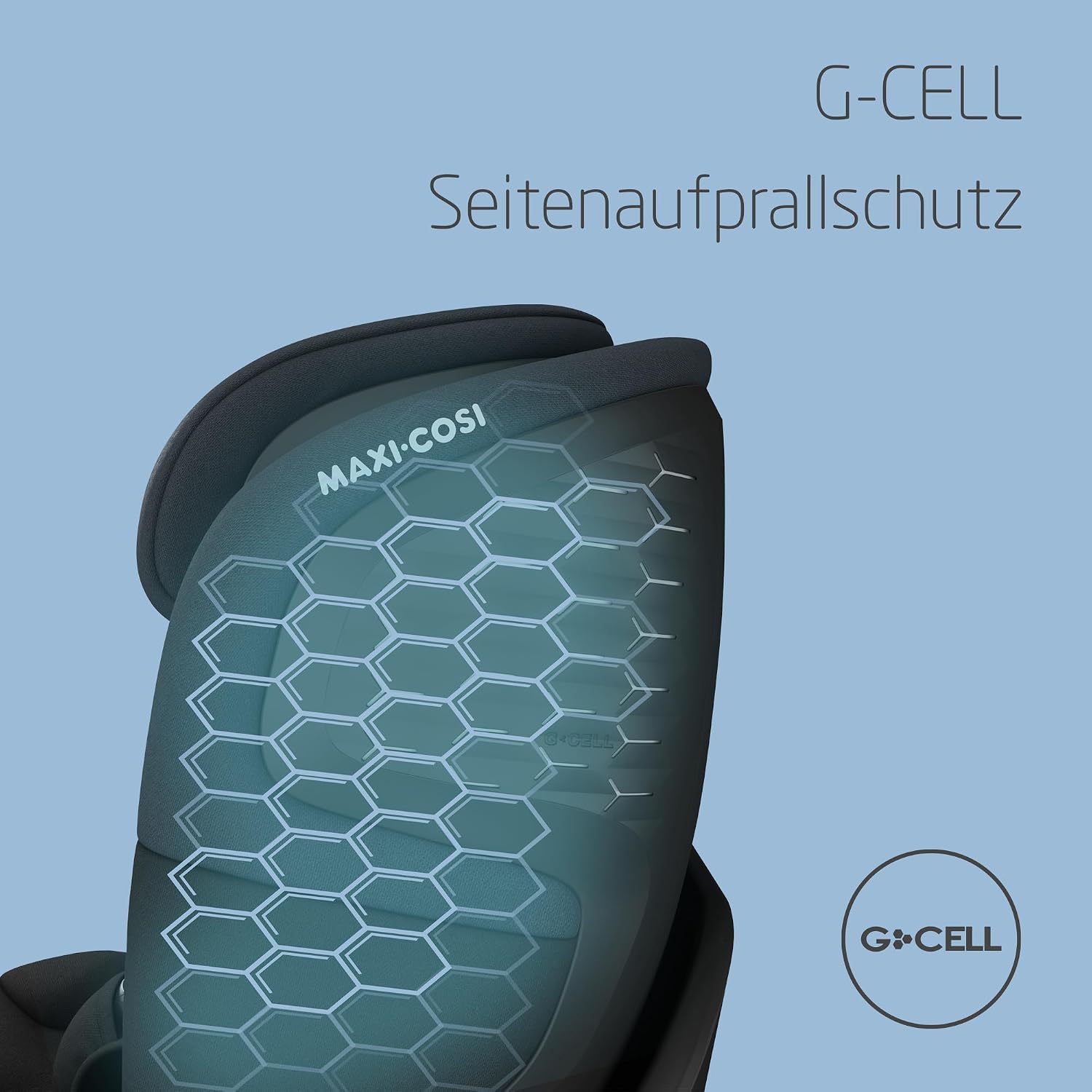 Emerald 360 S i-Size, Autositz 360° drehbar, 0–12 Jahre (40–150 cm), FlexiSpin-Drehung, 4 Liegepositionen, G-CELL Seitenaufprallschutz, Tonal Black