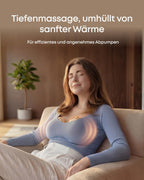 Tragbare Milchpumpe S2 Pro, HeatFlow 2.0 & VibraPump, Brustwarzen-Licht, App-Steuerung, Füllstandsalarm, Ladecase, 7 Tage Akku, freihändig