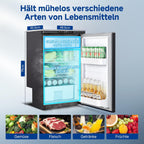 83L Kompressor Kühlbox mit APP-Steuerung, 12/24V DC, LED-Leuchten, bis -20°C – ideal für Auto, LKW, Boot, Wohnmobil, Camping und Reisen