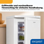 Gefrierschrank 91L Energieeffizienzklasse E 40 dB(A) kompakt 4-Sterne-Gefrieren manuelle Temperaturregelung wechselbarer Türanschlag GS512-040E weiss