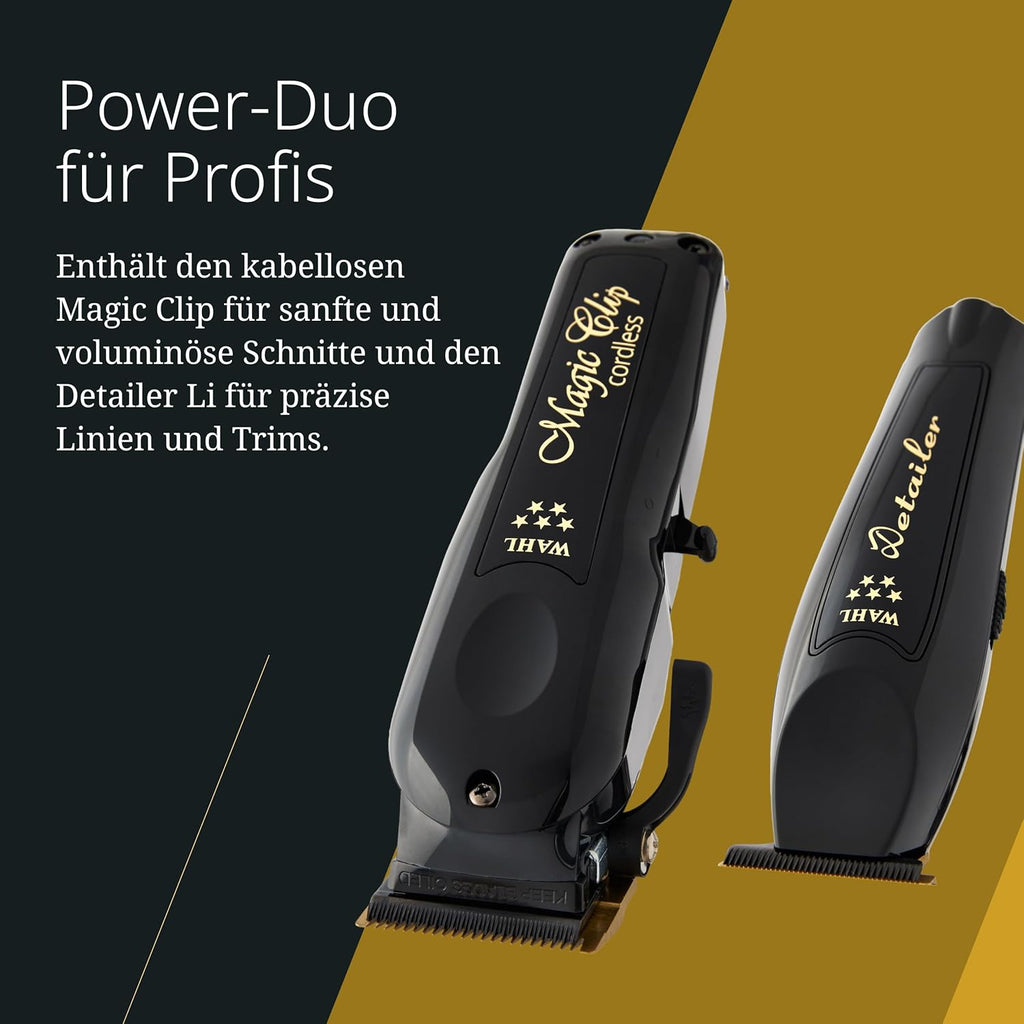 Kabellose Barber Combo mit Magic Clip & Detailer Li - Titan-Klingen - 100 Minuten Laufzeit