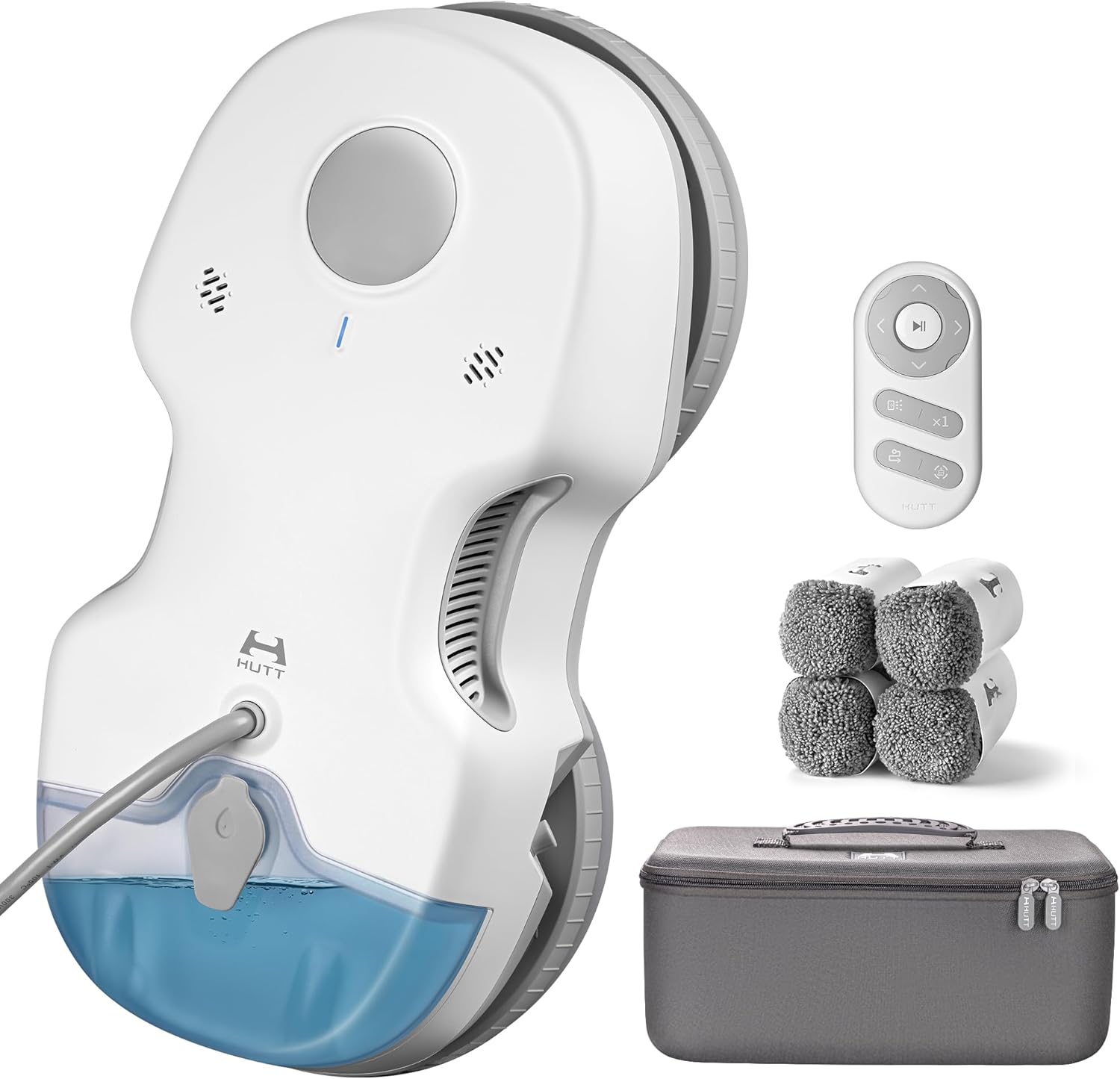 S7 Fensterputzroboter, akt. Sprühf., 6500Pa, 3D-Schwebepad, 80ml Tank, Mehrfachschutz, 8 Tücher + Koffer inkl.