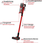 Akku-Stielstaubsauger TE-SV 18/270 Li B PXC - 18V Brushless, 270 mbar, beutellos, 3 Leistungsmodi, 3-Fach Filtersystem, inkl. Akku und Zubehör