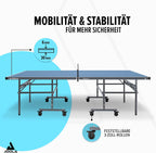 Tischtennisplatte Outdoor - Profi Tischtennistisch, Aluminium-Verbundoberfläche, wetterfest, klappbar, inklusive Netz