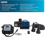 DM-22000 Vario S Regelbare Teichpumpe, 70-200W, ext. Controller, 22.000 l/h, 7,5m Förderhöhe, für Filter/Bachlauf/Wasserfall