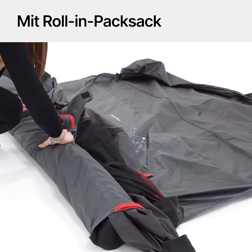 Faltbarer Pop Up Pavillon 2x2m mit Schnellaufbau & UV-Schutz - wasserabweisender Camping Pavillon mit Sturmleinen & robusten Stahlheringen
