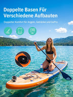 SUP-Board (Extra Groß) für 2+1 Pers./Familie, Balancierflügel + wasserdichte Hülle, Einsteiger-SUP für Erwachsene, Geschenkidee