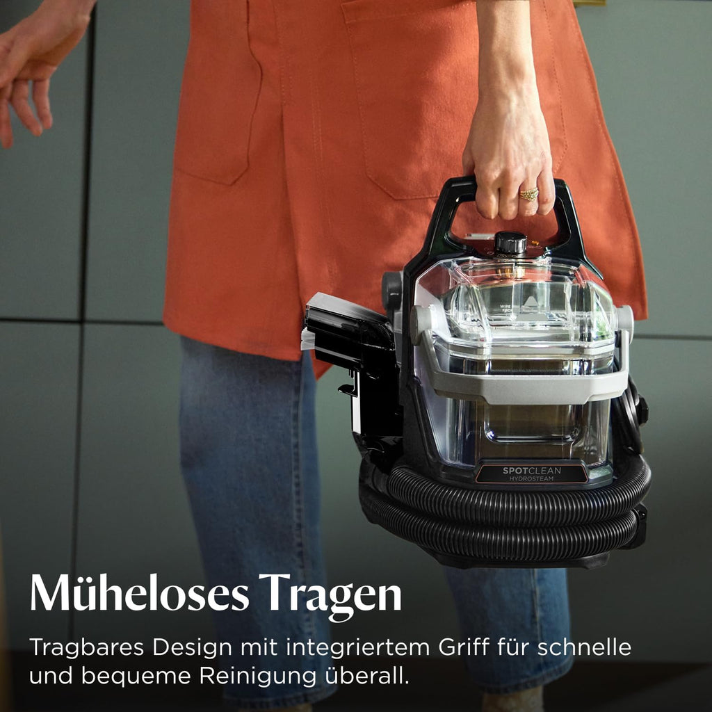 SpotClean HydroSteam Polster- und Teppichreiniger mit HydroSteam Dampf- & Nasssauger, 1000W Motor, für Teppiche, Polster, Auto, Modell 3689N
