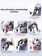 D6 Pro Massagepistole mit 16mm Amplitude und OLED-Bildschirm, Percussion Massage Gun inkl. Tragetasche, für Schulter Rücken Bein Muskelentspannung