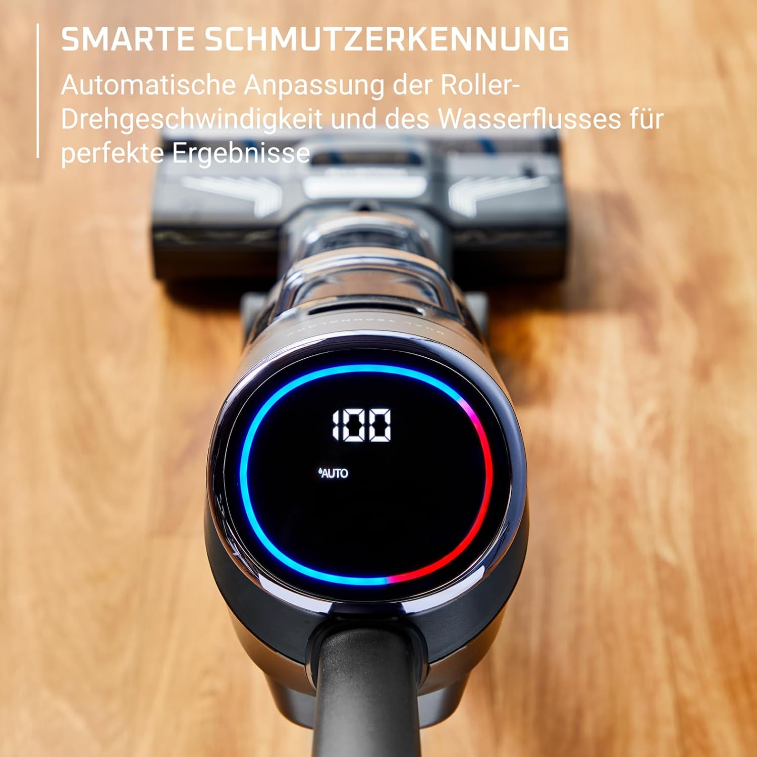 X-Clean 4 kabelloser Nass-/Trockensauger, Selbstreinigung, 50 Min., Schmutz-Erkennung, smartes LED-Display, für Hartböden, grau, GZ5036WO